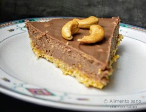 Pie de chocolate vegano