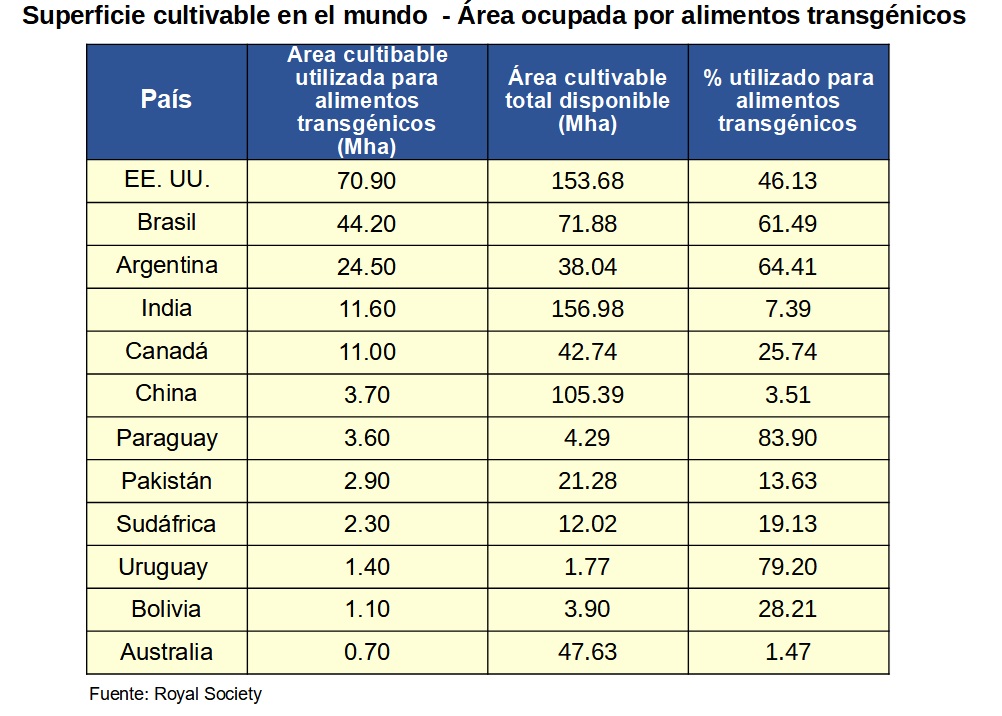 alimentos transgénicos